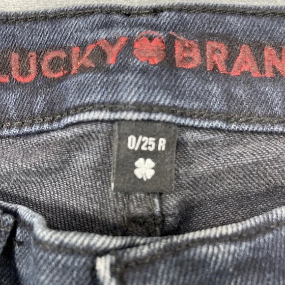 Lucky Brand Womens Dark Wash Mid Rise Sweet Boot Cut Denim Jeans Size 0 NEW - Picture 4 of 10